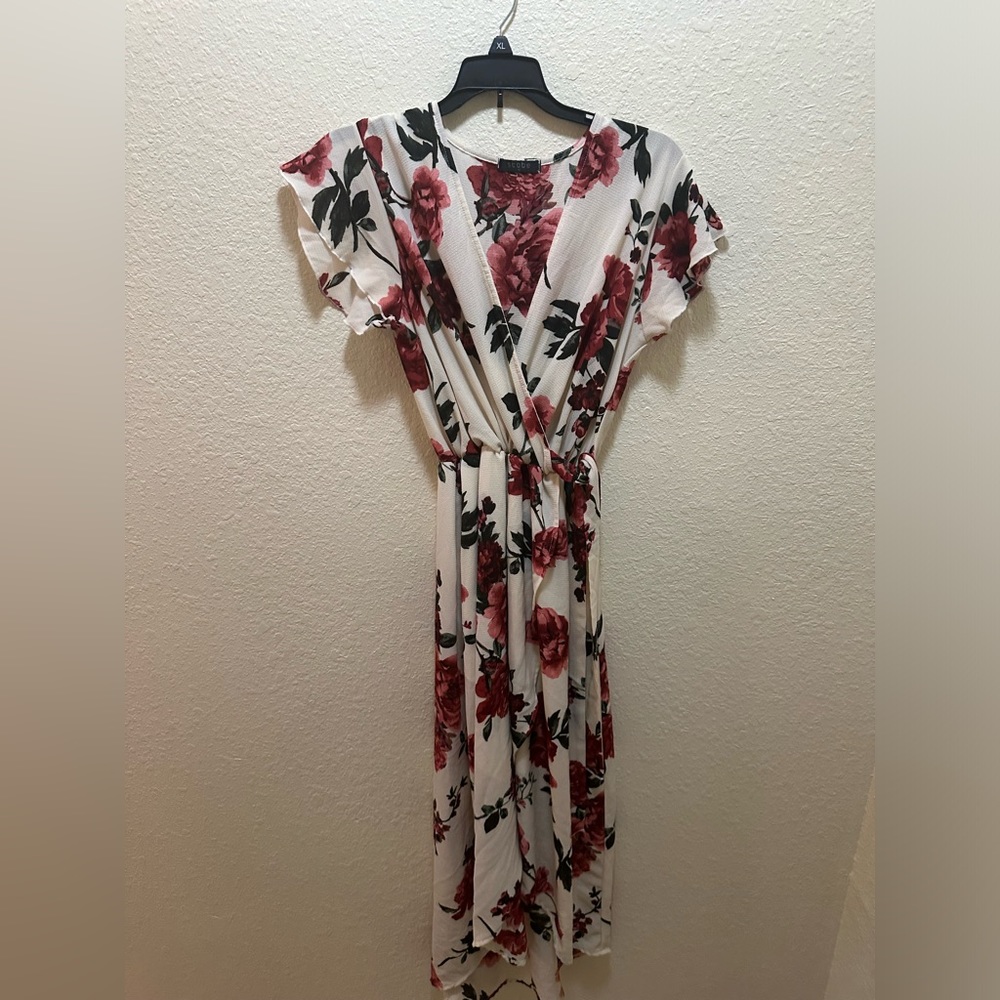 White Floral Dress